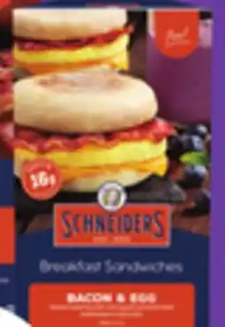 Metro SCHNEIDERS BREAKFAST SANDWICHES OR EGG BITES offer