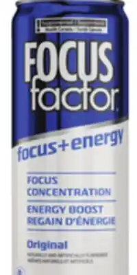 Metro FOCUS ENERGY DRINKS offer