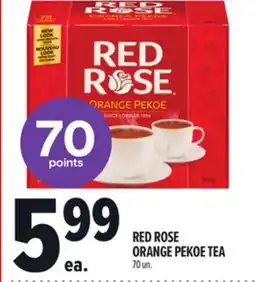 Metro RED ROSE ORANGE PEKOE TEA offer