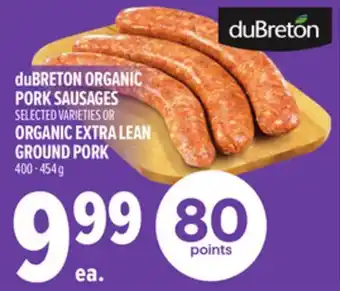 Metro DUBRETON ORGANIC PORK SAUSAGES offer