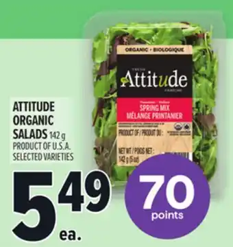 Metro ATTITUDE ORGANIC SALADS offer