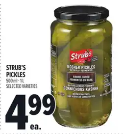 Metro STRUB'S PICKLES offer
