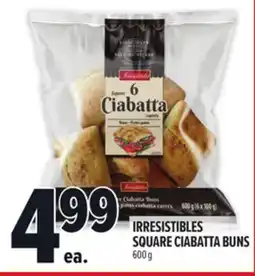 Metro IRRESISTIBLES SQUARE CIABATTA BUNS offer