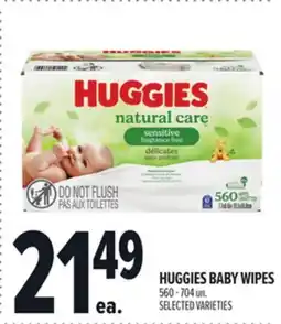 Metro HUGGIES BABY WIPES offer