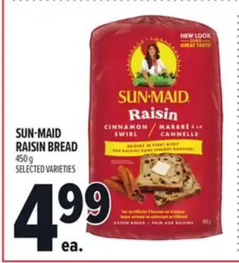 Metro SUN-MAID RAISIN BREAD offer