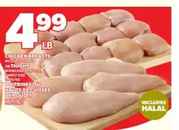 Valu-mart POITRINES OU HAUTS DE CUISSES DE POULET offer