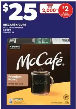 Valu-mart MCCAFÉ K-CUPS, 24/30'S offer
