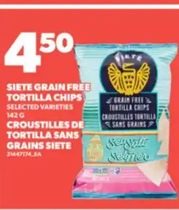 Valu-mart CROUSTILLES DE TORTILLA SANS GRAINS SIETE offer