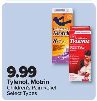 PharmaChoice Tylenol, Motrin Children's Pain Relief offer