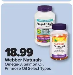 PharmaChoice Webber Naturals Omega-3, Salmon Oil, Primrose Oil offer