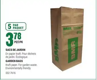BMR SACS DE JARDIN offer