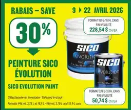 BMR 30% De Rabais Sur La Peinture Sico Evolution offer