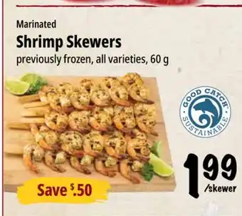 Farm Boy Marinated Shrimp Skewers offer