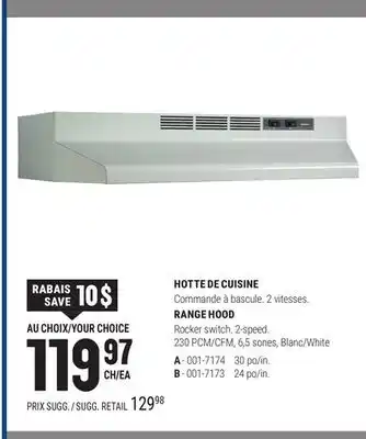 BMR HOTTE DE CUISINE offer
