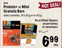 Farm Boy Kind Protein+ or Mini Granola Bars offer