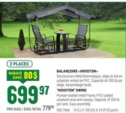 BMR BALANÇOIRE HOUSTON offer