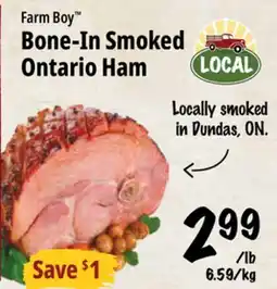 Farm Boy Farm Boy Bone-In Smoked Ontario Ham offer