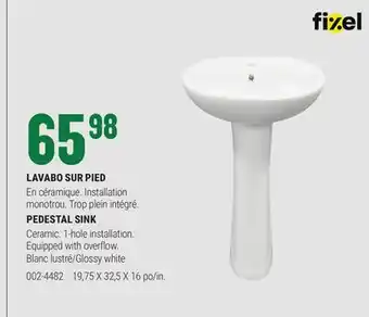 BMR LAVABO SUR PIED offer