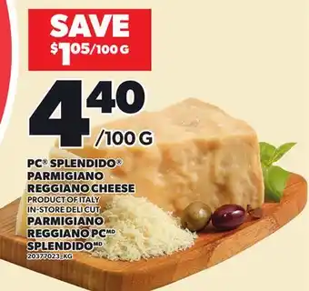 Independent Grocer PC SPLENDIDO PARMIGIANO REGGIANO CHEESE offer