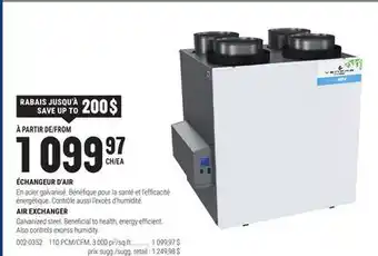 BMR ÉCHANGEUR D'AIR offer