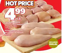 Independent Grocer CHICKEN BREASTS OR THIGHS offer