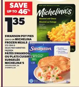 Independent Grocer SWANSON POT PIES, 200 G OR MICHELINA FROZEN MEALS offer