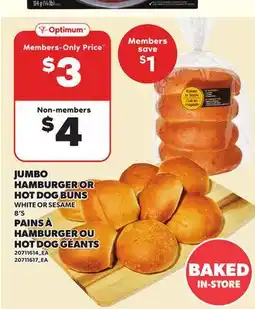 Independent Grocer JUMBO HAMBURGER OR HOT DOG BUNS, 8'S offer