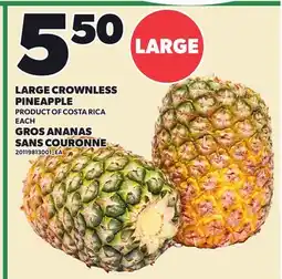 Independent Grocer LARGE CROWNLESS PINEAPPLE offer