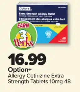 PharmaChoice Option+ Allergy Cetirizine Extra Strength Tablets offer