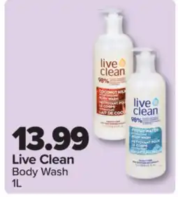 PharmaChoice Live Clean Body Wash offer