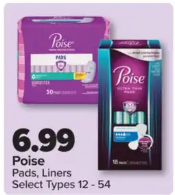 PharmaChoice Poise Pads, Liners offer