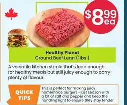 Healthy Planet Healthy Planet Ground Beef Lean offer
