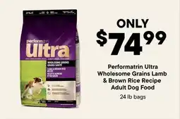 Petvalu Performatrin Ultra Wholesome Grains Lamb & Brown Rice Recipe Adult Dog Food offer