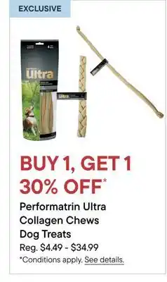 Petvalu Performatrin Ultra Collagen Chews Dog Treats offer