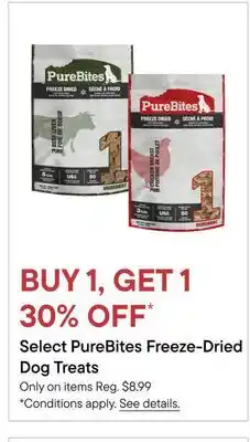 Petvalu Select PureBites Freeze-Dried Dog Treats offer