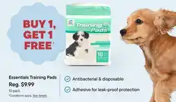 Petvalu Essentials Training Pads offer