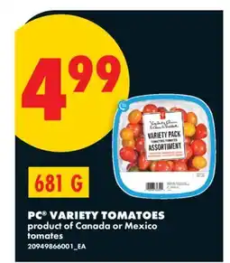 No Frills PC VARIETY TOMATOES offer