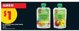 No Frills PC ORGANICS BABY FOOD POUCH offer