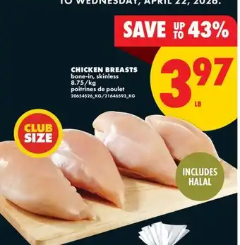 No Frills CHICKEN BREASTS offer