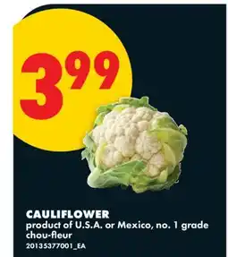 No Frills CAULIFLOWER offer