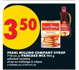 No Frills PEARL MILLING COMPANY SYRUP, 710 mL or PANCAKE MIX, 905 g offer