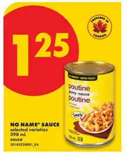 No Frills NO NAME SAUCE offer