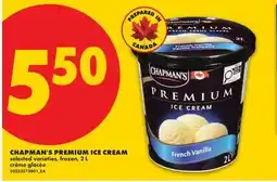 No Frills CHAPMAN'S PREMIUM ICE CREAM offer