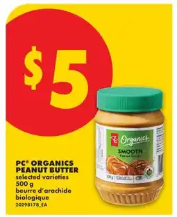 No Frills PC ORGANICS PEANUT BUTTER offer