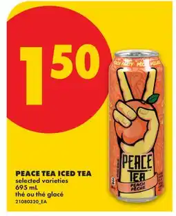 No Frills PEACE TEA ICED TEA offer