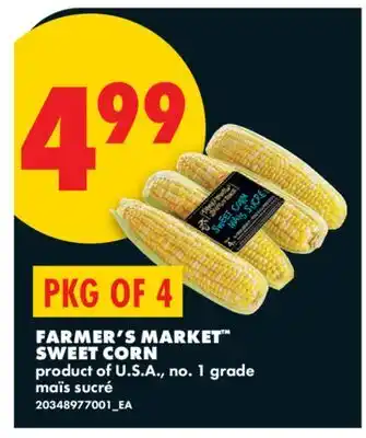No Frills FARMER'S MARKET SWEET CORN offer