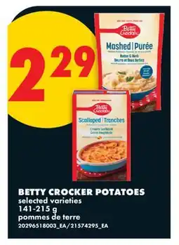 No Frills BETTY CROCKER POTATOES offer