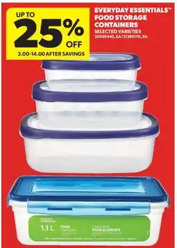 Real Canadian Superstore EVERYDAY ESSENTIALS FOOD STORAGE CONTAINERS offer