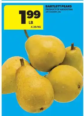 Real Canadian Superstore BARTLETT PEARS offer