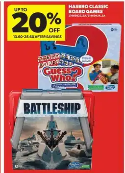 Real Canadian Superstore HASBRO CLASSIC BOARD GAMES offer